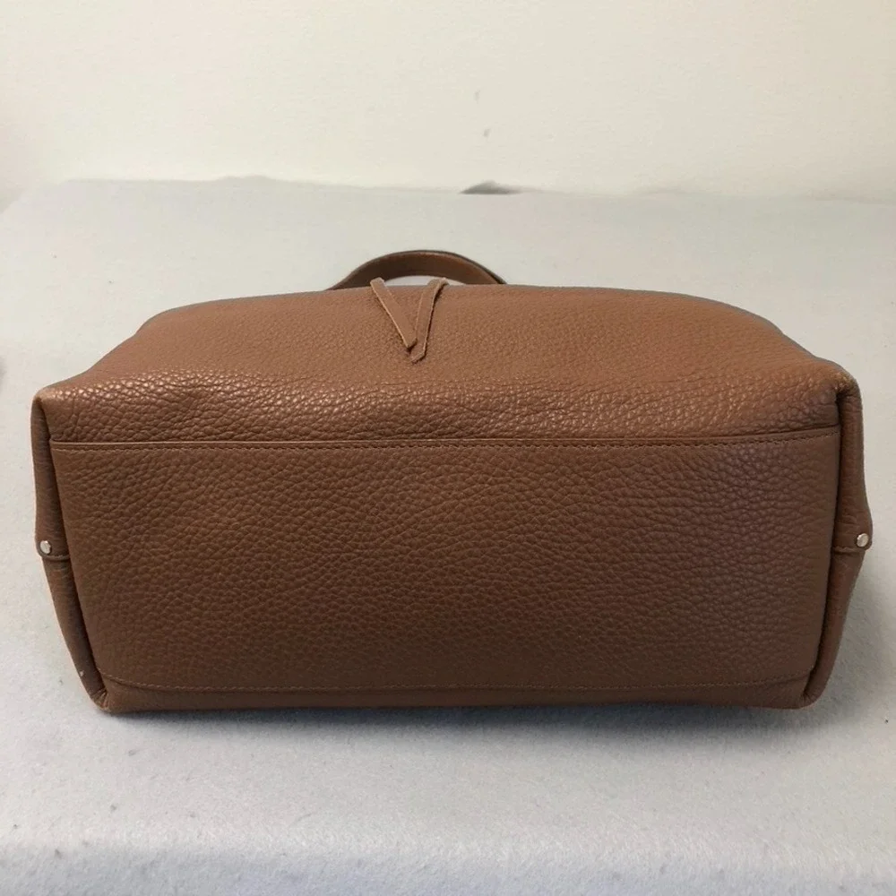 Rebecca Minkoff Darren Signature Carryall Hobo Bag Large Brown Pebbled Leather
